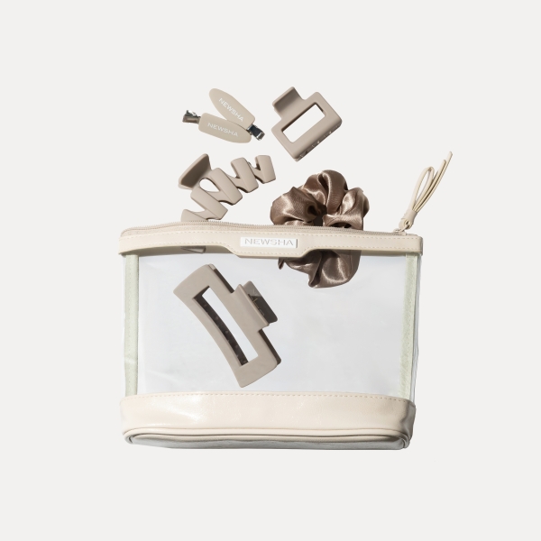 Hair Accessories Set Beige | 5er