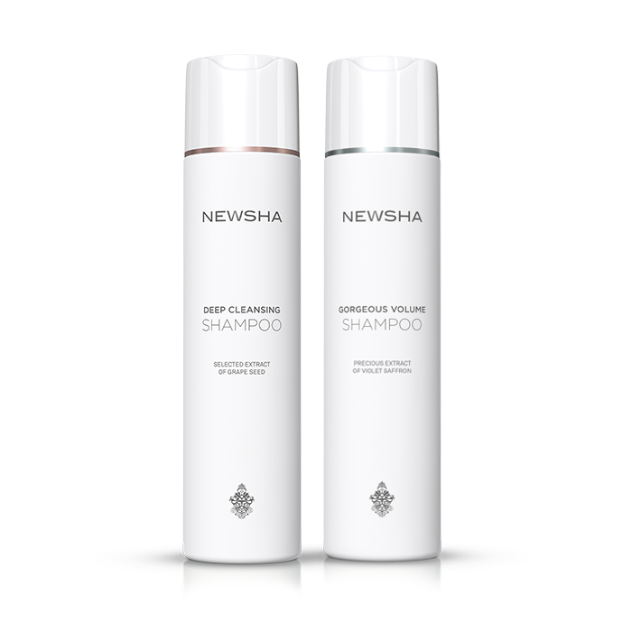 NEWSHA Deep Cleansing Shampoo & NEWSHA Gorgeous Volume Shampoo