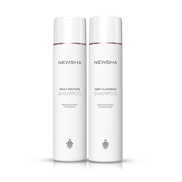 NEWsHA Daily Routine Shampoo & NEWSHA Deep Cleansing Shampoo